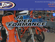 Tablet Screenshot of jpfracing.com